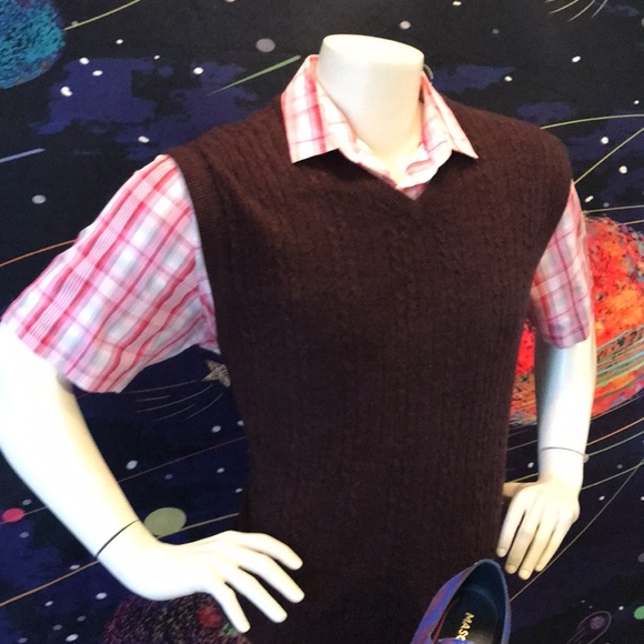 Geoffrey Beene V neck sweater Vest - Picture 9 of 17